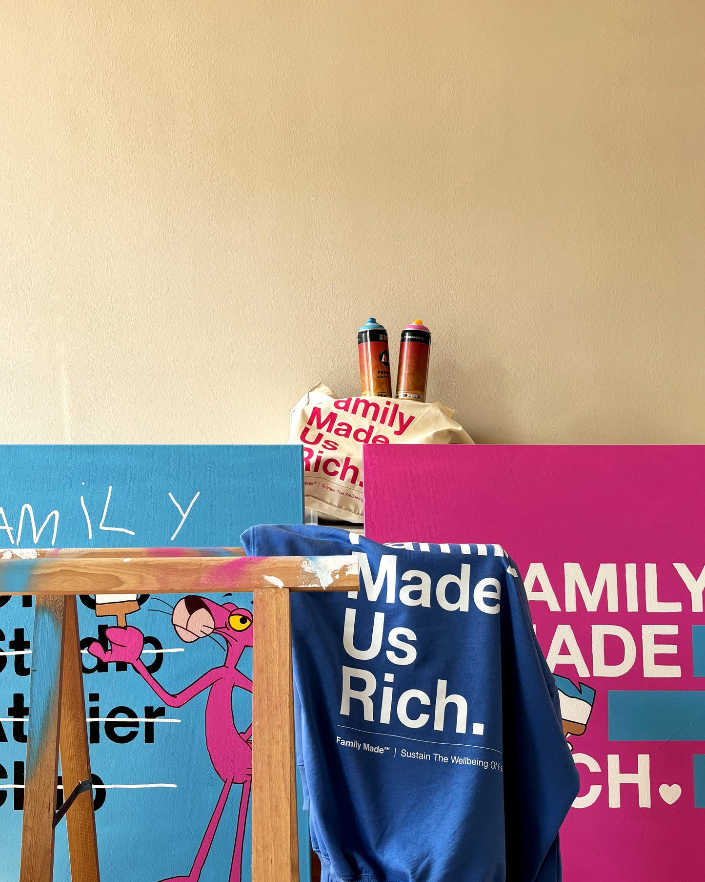 Canvas | Family Made Us Rich / No Office, Studio, Atelier or Club