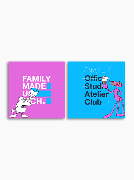 Canvas | Family Made Us Rich / No Office, Studio, Atelier or Club