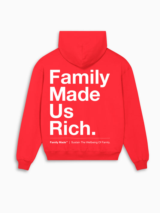 Unisex Boxy Hoodie | Family Made Us Rich